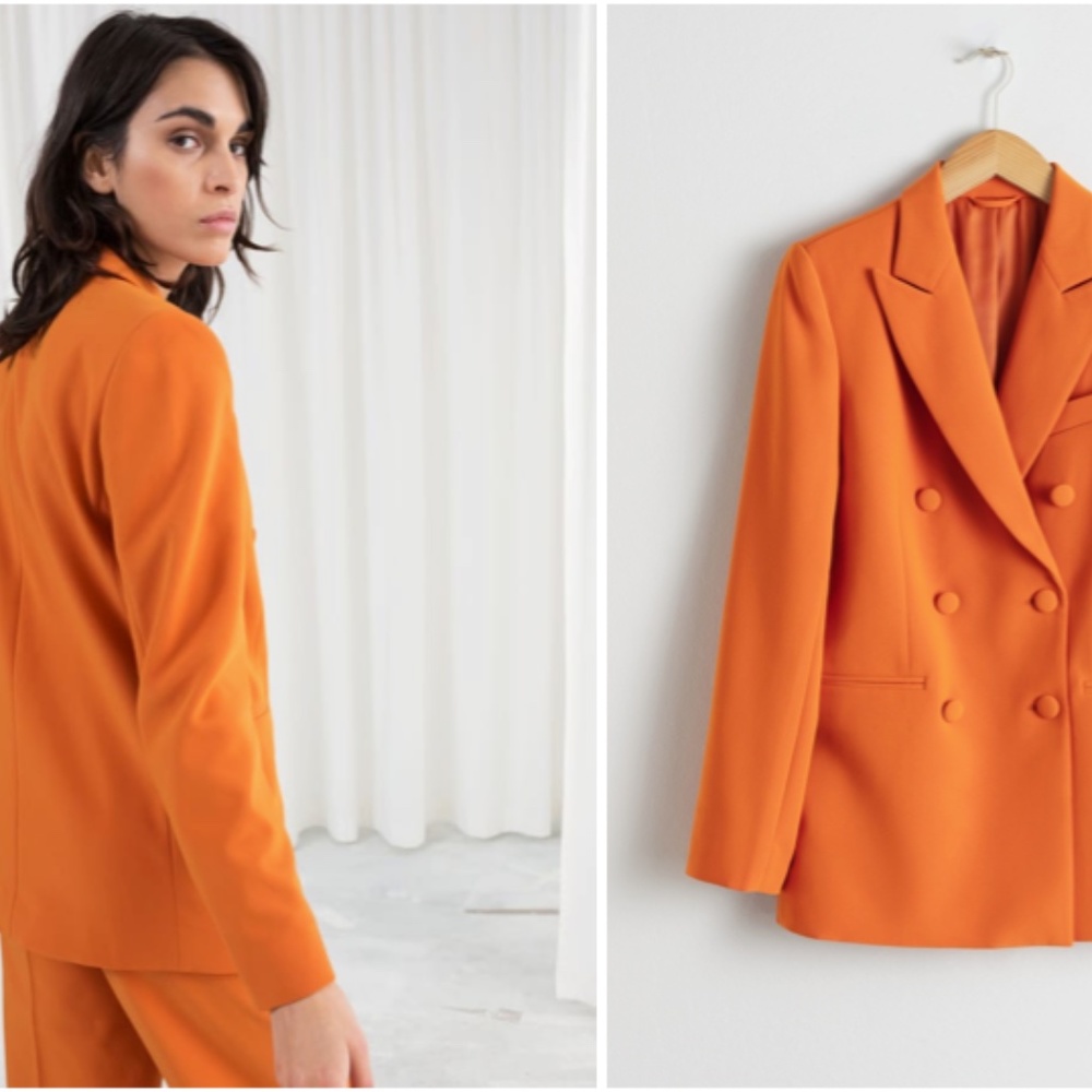 & Other Stories Oversized Double Breasted Blazer